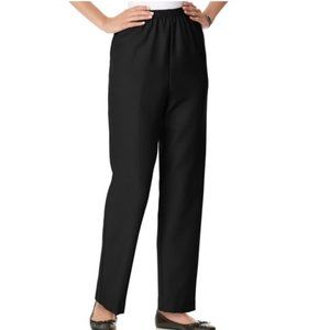 Alfred Dunner Womens Straight Pull-On Pants